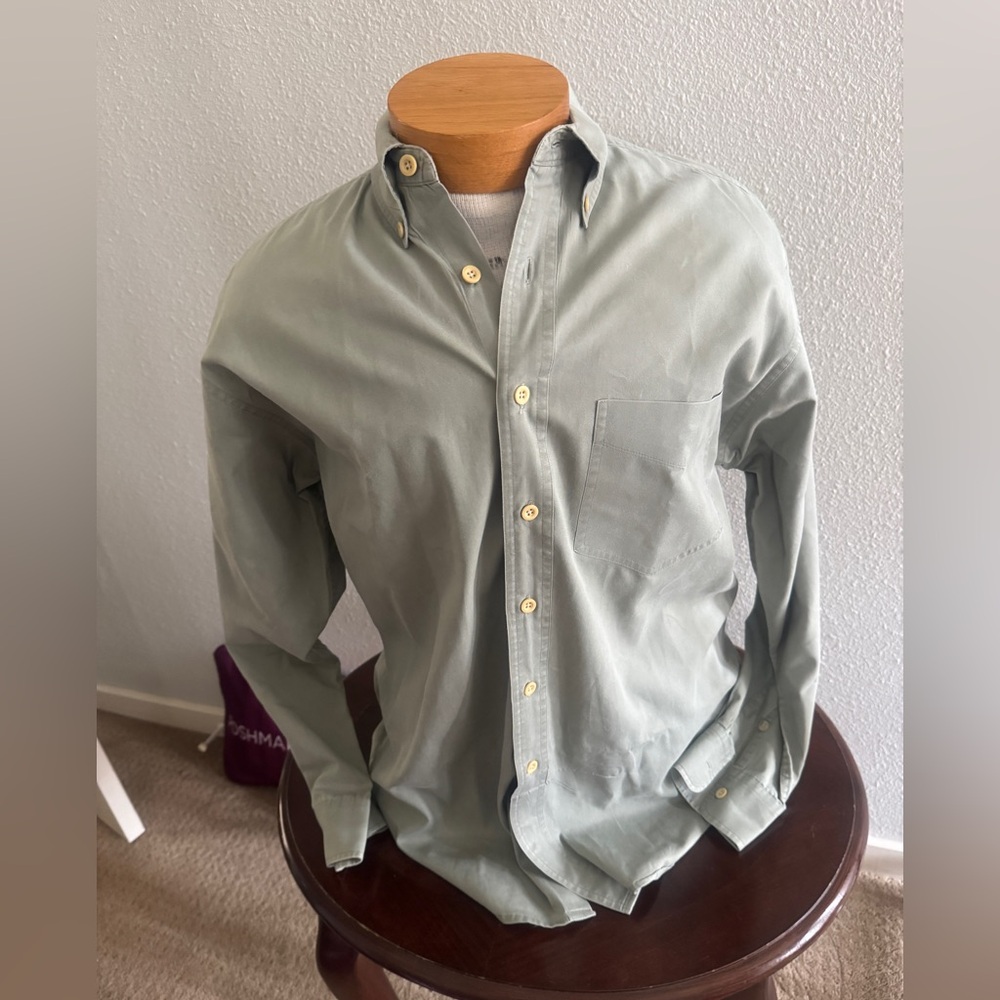 J. Crew Green Casual Button Down Shirt